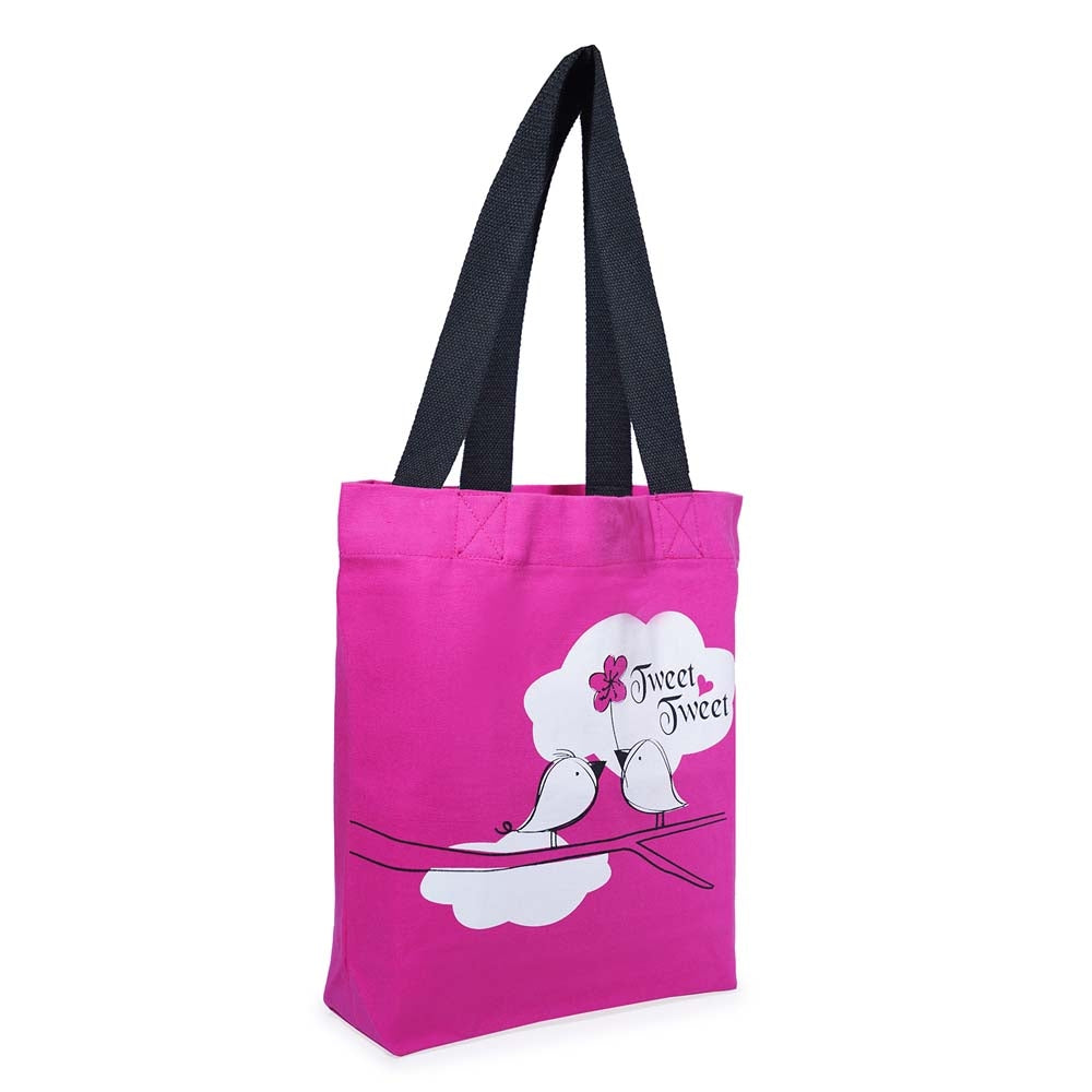 Kanvas Katha Tote Bag (KKB017PK) Pink 1 Unit